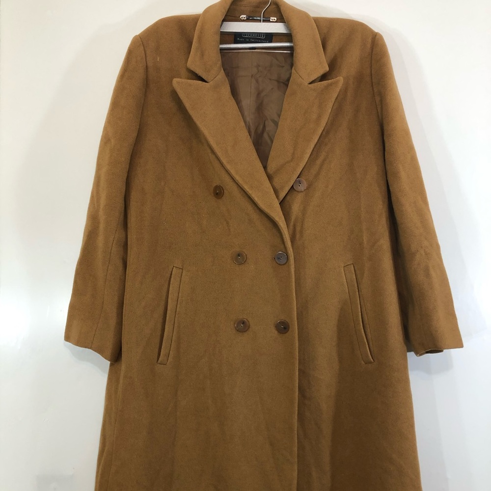 PIERRETTE 100% CASHMERE FULL LENGTH COAT Size 14